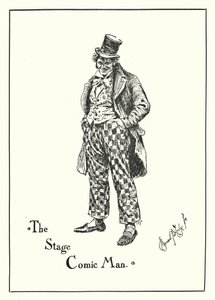 De Toneelkomiek (gravure) door Bernard (after) Partridge