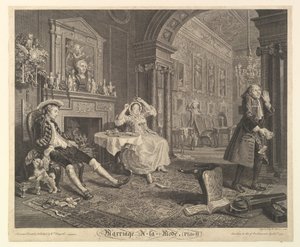 Marriage A-la-Mode, Plaat II, 1 april 1745