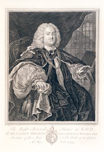 Portret van Dr. Benjamin Hoadly, Lord Bishop van Winchester, 1743