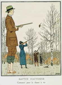 Een Herfstjacht, ca. 1912-13 door Bernard Boutet de Monvel