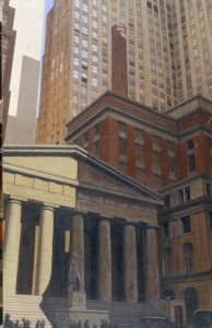 Uitzicht op Wall Street door Bernard Boutet de Monvel