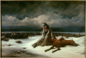 Terugtocht uit Rusland (1812) door Bernard Edouard Swebach
