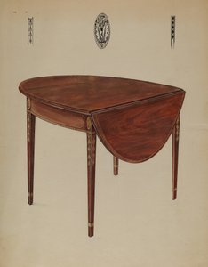 Pembroke Tafel (Klapblad) door Bernard Gussow