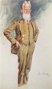 Portret van George Bernard Shaw, ca. 1925