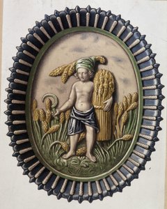 Maaiers - Plaat door Bernard Palissy