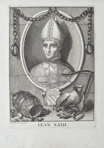 Antipaus Johannes XXIII Baldassare Cossa door Bernard Picart