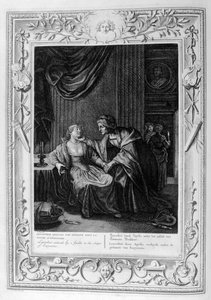 Leucothoe verleid door Apollo in de gedaante van Eurynome