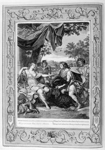 Meleager presenteert het zwijnshoofd aan Atalanta, 1733