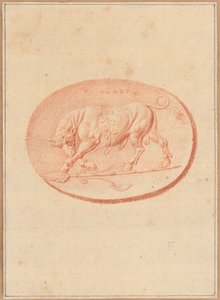 Een van zes cameeën met mythologische en klassieke onderwerpen door Bernard Picart