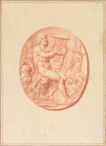Een van zes cameeën met mythologische en klassieke onderwerpen door Bernard Picart