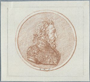 Portret van koning Hendrik II van Frankrijk, tweede helft van de 17e eeuw door Bernard Picart