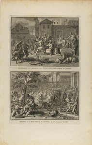 Offer van een zwart lam ... Feest ter ere van de zon door Bernard Picart