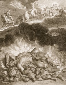 De dood van Hercules, 1731 door Bernard Picart