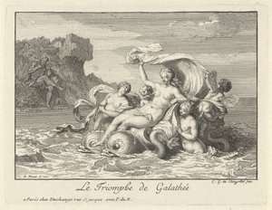 Triomf van Galatea door Bernard Picart
