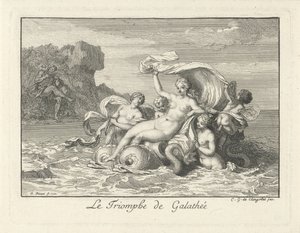 Triomf van Galatea door Bernard Picart