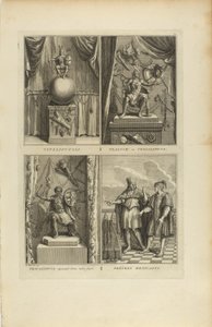 Vitzliputsli/Tlalock of Tescalipuca/Tescalinpuca/Mexicaanse priesters door Bernard Picart