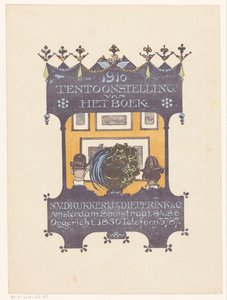 Advertentie van de Amsterdamse steen- en boekdrukkerij Dieperink & Co