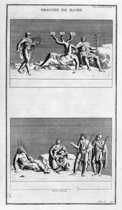 De oorsprong van Rome, 1757 door Bernard de Montfaucon
