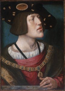 Portret van Karel V, Heilige Roomse Keizer door Bernard van Orley