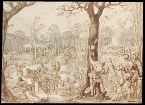 Het spel verdelen door Bernard van Orley