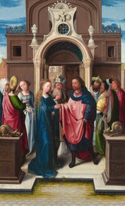 Het huwelijk van de Maagd door Bernard van Orley