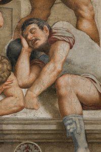 Counterfaccata, Bernardino Gatti, Opstanding 1529, Detail