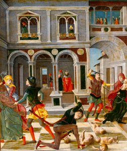 De slachting van de onschuldigen door Bernardino Butinone