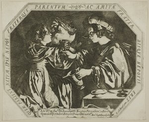 Lot en zijn dochters door Bernardino Capitelli