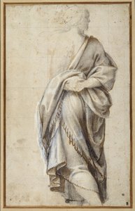 Studie voor een figuur in de Aanbidding der Wijzen