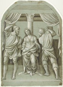 De geseling van de heilige Catharina door Bernardino Lanino