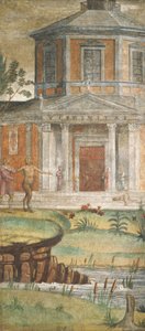 Cephalus en Pan bij de Tempel van Diana