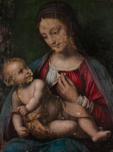 Maagd en Kind, 16e eeuw door Bernardino Luini