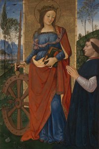 Sint-Catharina van Alexandrië met een Donateur, ca. 1480