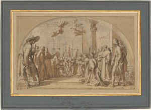 De Dood van de Zalige Buonagiunta Manetti door Bernardino Poccetti