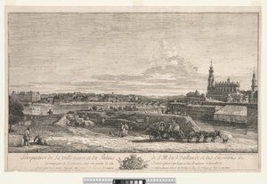 Uitzicht op Dresden door Bernardo Bellotto