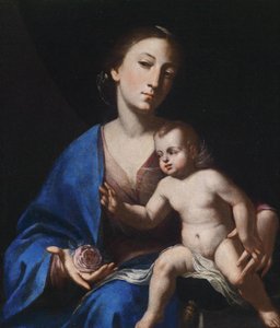 De maagd en het kind door Bernardo Cavallino
