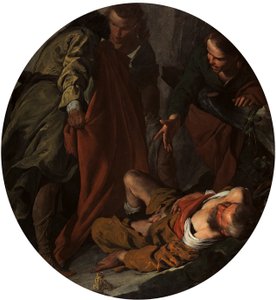 De dronkenschap van Noach door Bernardo Cavallino