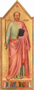 Sint Paulus en een groep aanbidders, 1333 door Bernardo Daddi