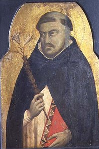 St. Dominicus, oorspronkelijk een zijpaneel van een polyptiek c.1340