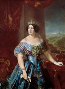 Portret van Isabella II van Spanje (Isabella de Bourbon) door Bernardo Lopez y Piquer