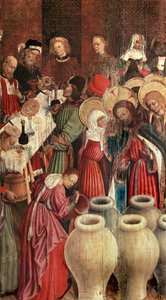 Altaarstuk van de Transfiguratie, detail van de bruiloft van Kana