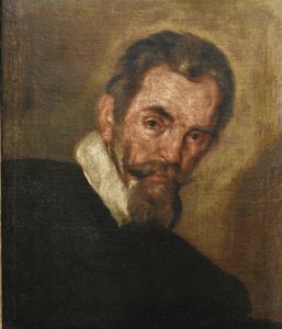 Portret van de componist Claudio Monteverdi 1567-1643 door Bernardo Strozzi
