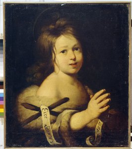 Johannes de Doper als kind door Bernardo Strozzi