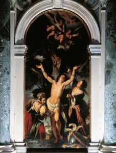 St. Sebastiaan genezen door de heilige vrouwen door Bernardo Strozzi