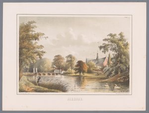 Stadsgezicht te Alkmaar door Bernardus Gerardus ten Berge