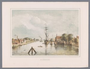 Stadsgezicht te Alkmaar door Bernardus Gerardus ten Berge