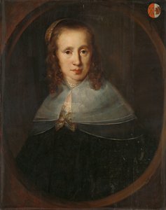 Portret van Digna de Maets, eerste vrouw van François Leydecker