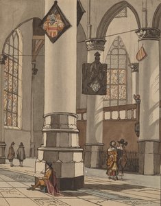 Kerkinterieur door Bernhard Schreuder