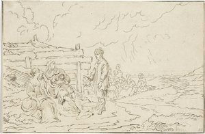 Gezelschap in de duinen door Bernhard Schreuder