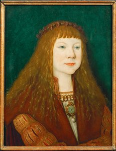 Koning Ludwig II van Hongarije als kind (schilderij op hout)